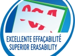 BIC Velleda 1741 Feutres pour Tableau Blanc Effaçables à Sec, Pointe Conique Moyenne - Bleu, Blister de 4