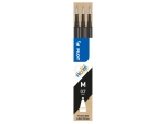 PILOT Set de 3 recharges pour roller FriXion Ball. Pointe moyenne 0,7 mm. Encre gel.