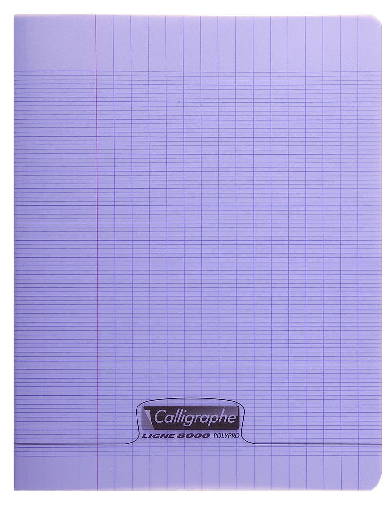 Cahier piqué 8000 POLYPRO 17x22 cm 96 pages grands carreaux 90 g
