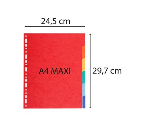 EXACOMPTA Intercalaires carte 220g 6 positions - A4 maxi
