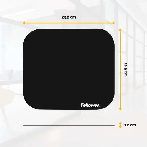 FELLOWES Tapis de souris économique Noir 58024