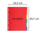 EXACOMPTA Intercalaires carte 220g 6 positions - A4 maxi