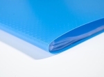 EXACOMPTA Protège-documents en polypropylene 5/10e OPAK pochettes Cristal 100 vues - A4 - Bleu clair