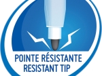 BIC Velleda 1721 Feutres pour Tableau Blanc Effaçables à Sec Pointe Conique Fine - Bleu, Blister de 4