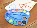 WONDAY Palette ovale de 12 pastilles de couleur + 1 pinceau