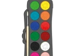 MAPED Boîte de 12 pastilles 30 mm de gouache ultralavable COLOR'PEPS Pinceau inclus