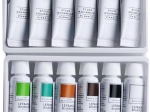 Boîte de 12 tubes de peinture aquarelle. Gamme etude/studio. LEFRANC BOURGEOIS  Tubes de 10ml