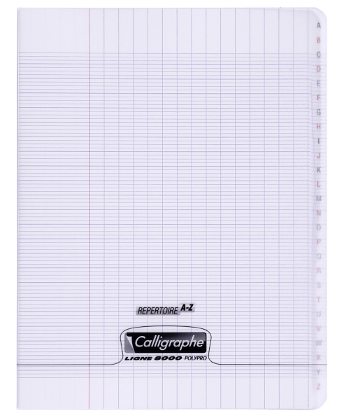 Répertoire piqué 8000 POLYPRO 17x22 cm 96 pages grands carreaux 90 g