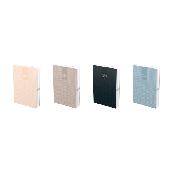 NO NAME Agenda Scolaire 2025 ‐2026 ‐ Couverture rasé vif 12x17cm journalier ‐ 4 décors