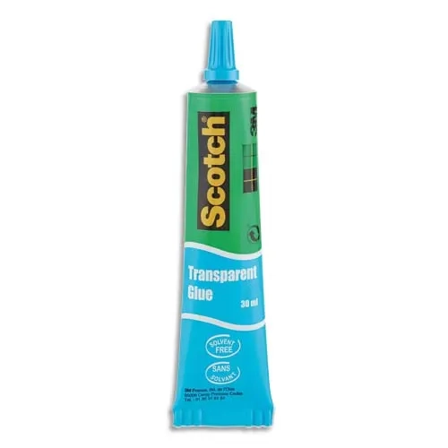 Colle universelle Scotch transparente sans solvant, en tube de 30 ml