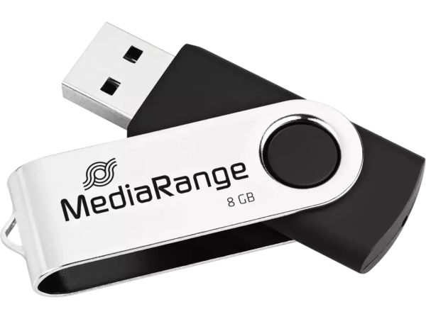 MEDIARANGE Clé USB 2.0 8GB capuchon pivotant
