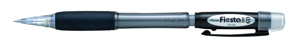 PENTEL Porte-mine 0,5 mm rechargeable corps plastique transparent grip caoutchouc couleur FIESTA