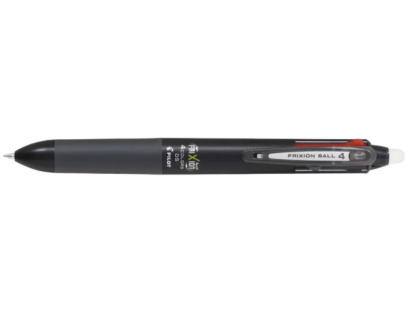 PILOT Stylo Roller FriXion Ball 4 Couleurs  - Roller encre gel - Pointe Fine 0,5mm