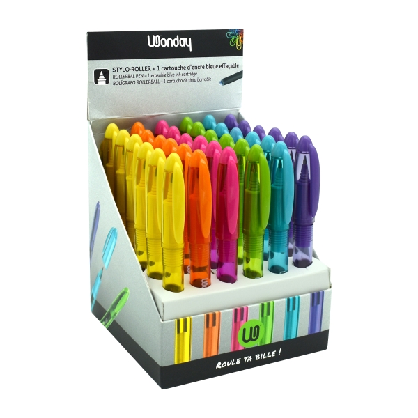 WONDAY Stylo roller à cartouche  d'encre standard 